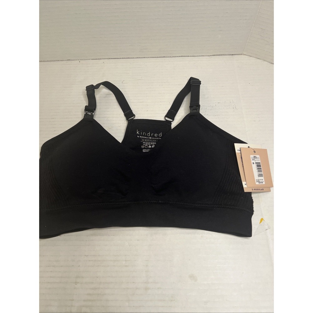 Kindred Bravely Black Maternity/Nursing pull over Bra  Size‎ S-regular